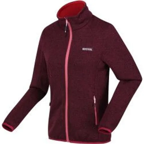 REGATTA NEWHILL FULL ZIP FLEECE RM RED UK SIZE 12