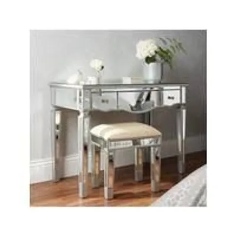 BOXED MIRAGE DRESSING TABLE AND STOOL (1 BOX)