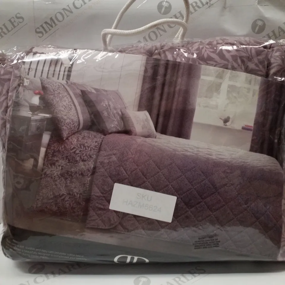 BRAND NEW DREAMS & DRAPES HANWORTH 195×229CM DUVET COVER SET - HEATHER PURPLE 