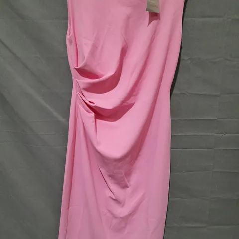 RIVER ISLAND STUDIO PINK SLEEVELESS SHIRT - UK 8