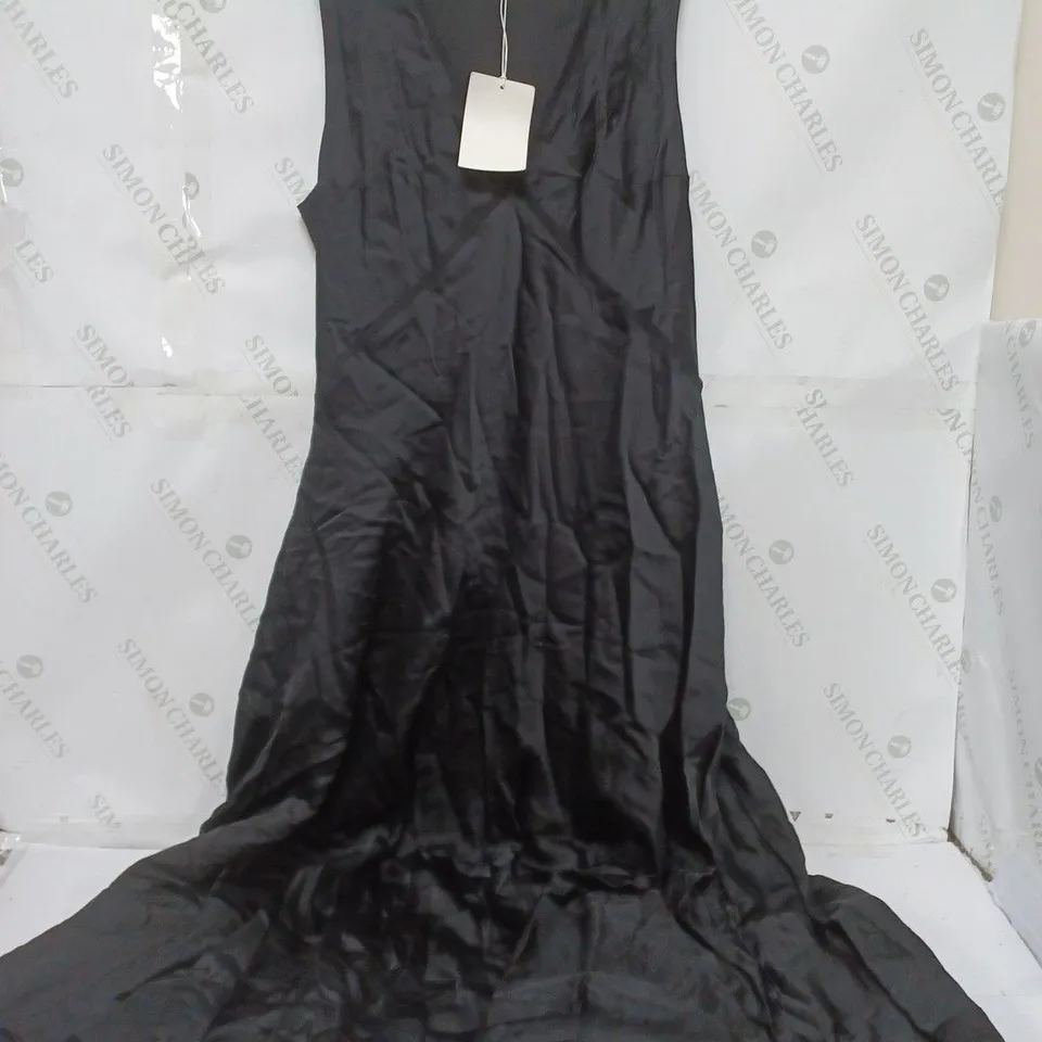 COS SLEEVELESS MAXI DRESS IN BLACK - UK 16