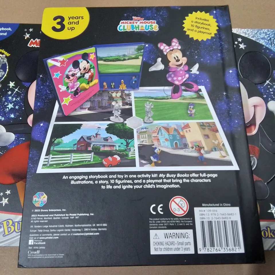 LOT OF 5 BRAND NEW DISNEY JUNIOR MICKEY MY BUSY BOOKS