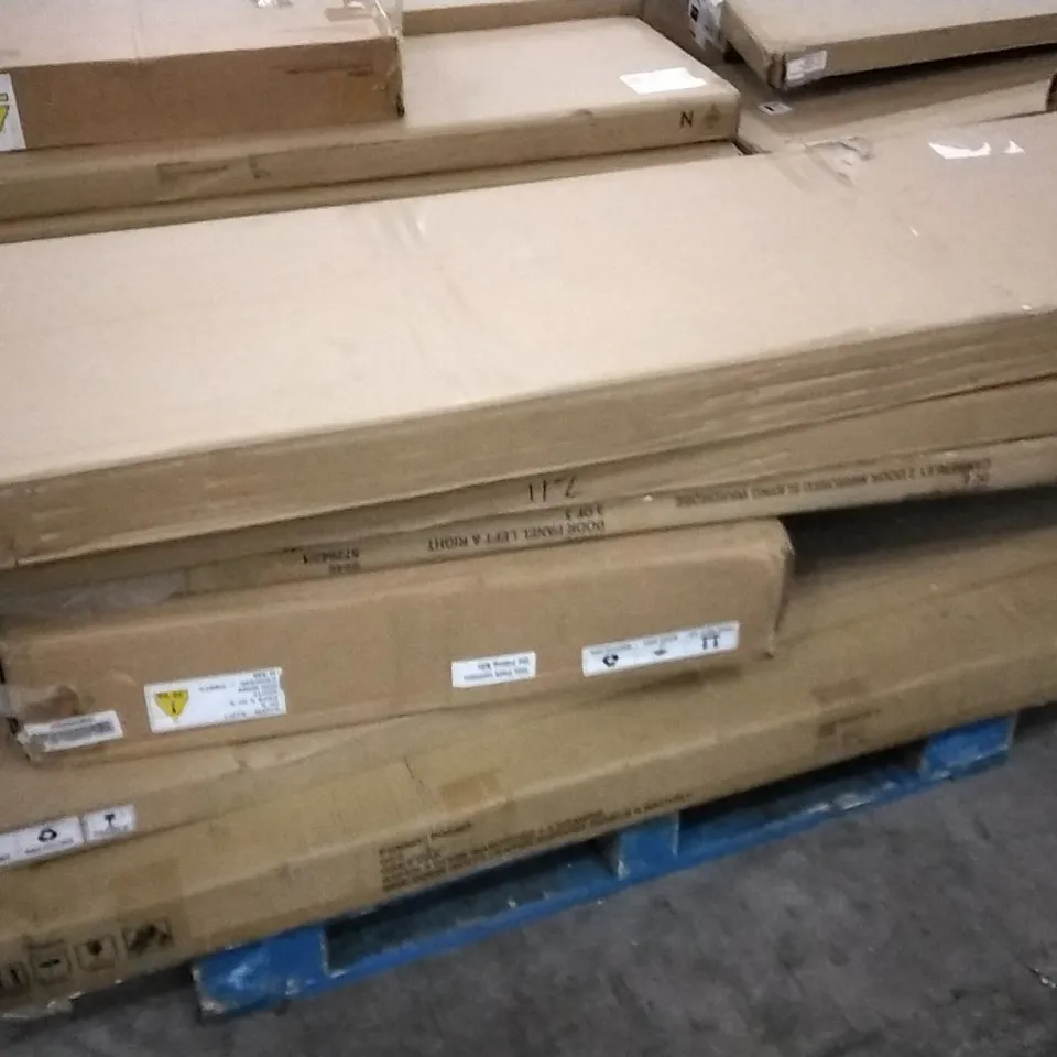 PALLET OF ASSORTED FLATPACK BOXED FURNITURE PARTS