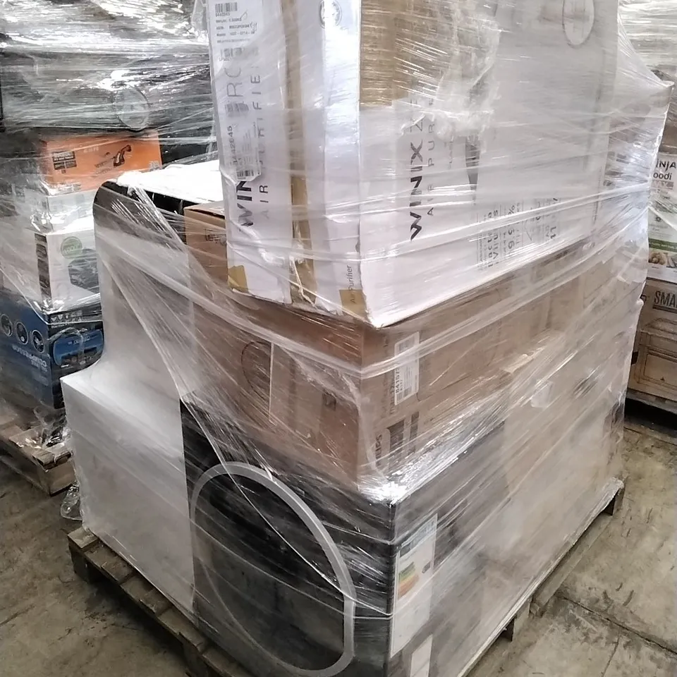 PALLET OF APPROXIMATELY 14 UNPROCESSED RAW RETURN WHITE GOODS AND AIR CONDITIONERS TO INCLUDE;