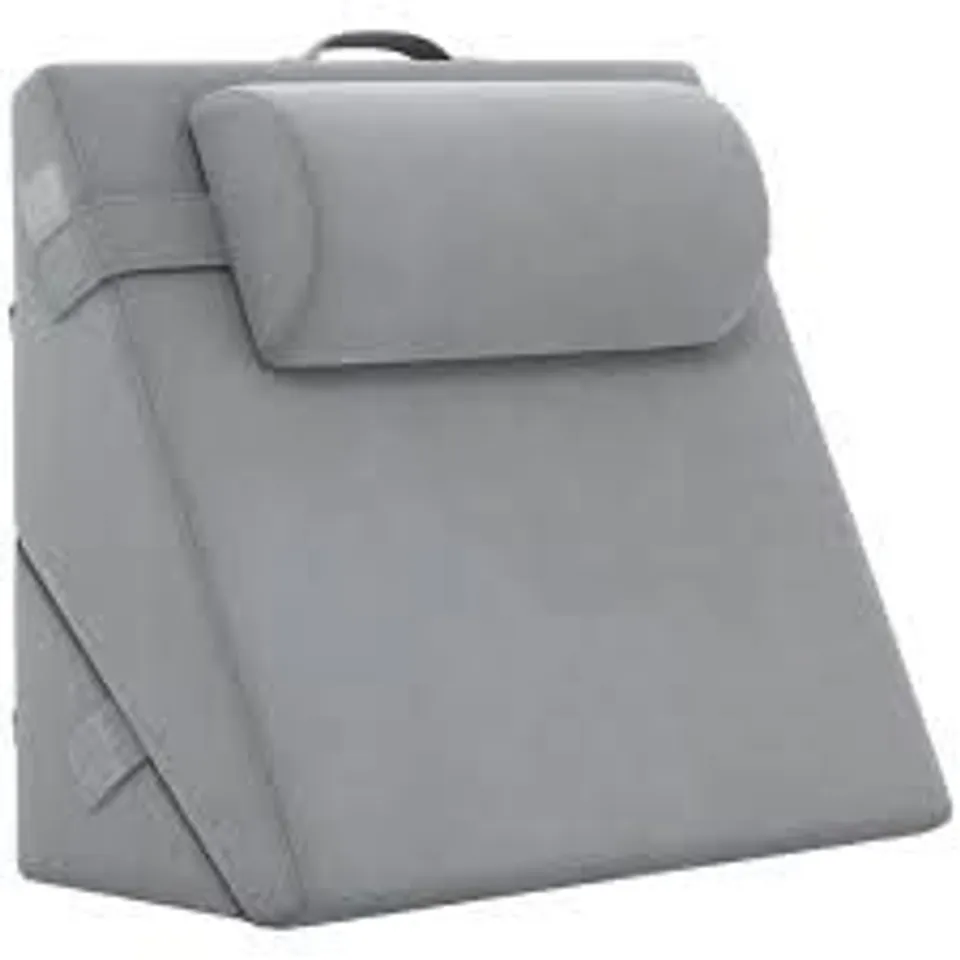 BOXED COSTWAY 3 PIECE GREY MEMORY FOAM WEDGE PILLOW SET