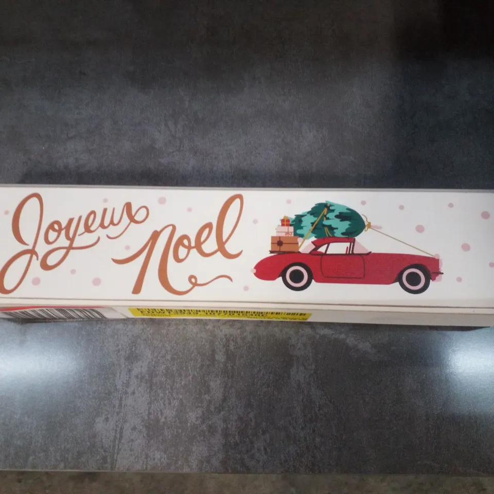 DAHLGREEN JOYEUX NOEL FESTIVE CAR CHRISTMAS - PRINT ON WOODEN BLOCK SIGN