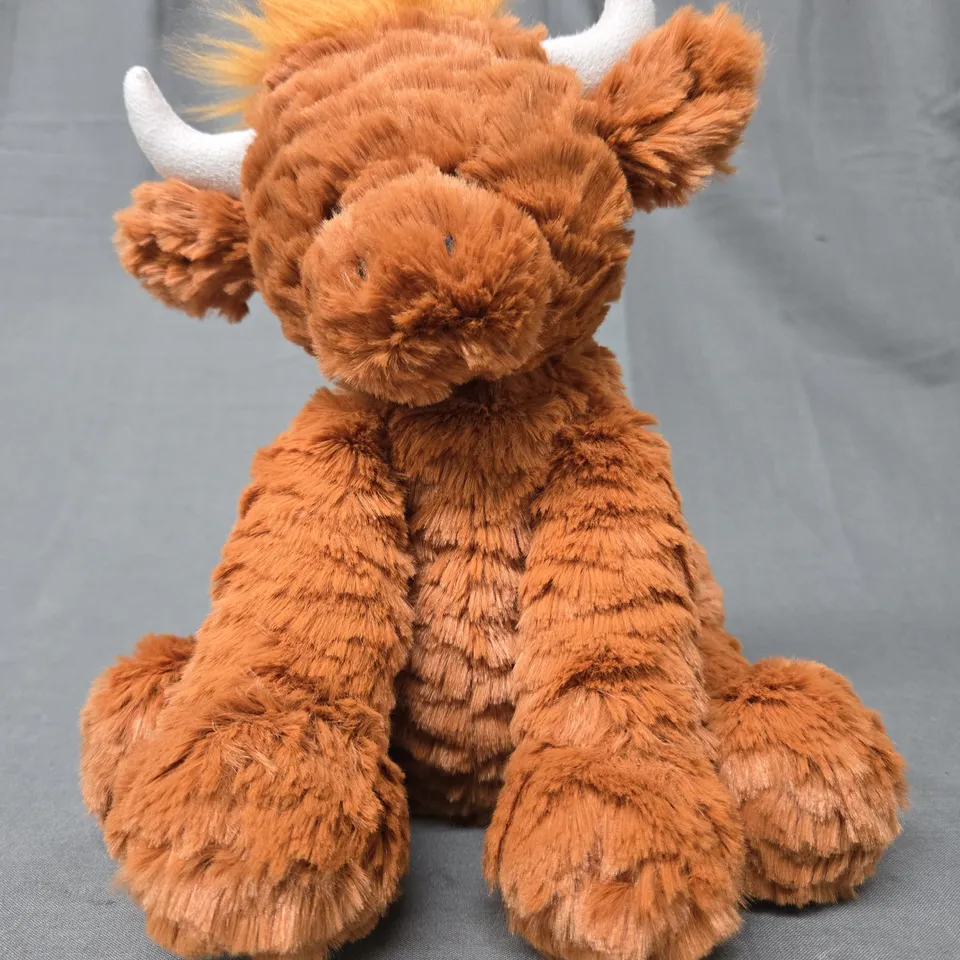 JELLYCAT I AM FUDDLEWUDDLE HIGHLAND COW SOFT PLUSH