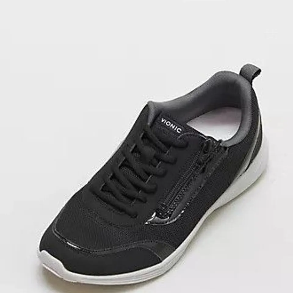 VIONIC AGILE CASSIS ZIP TRAINER BLACK SIZE 6