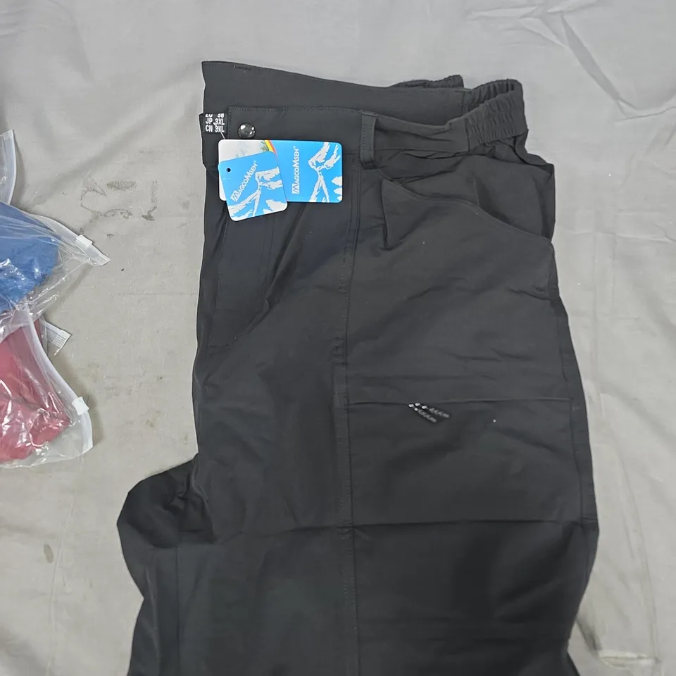 MAGCOMSEN Men's Black Hiking shorts – EU 38 / JP 3XL / CN 8XL