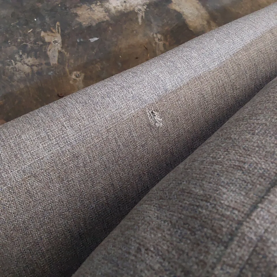 QUALITY BRITISH DESIGNER LOUNGE Co. ROSE THREE SEATER SOFA GREY FABRIC 