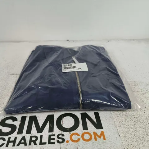 RUTH LANGSFORD NUBUCK JACKET NAVY SIZE 18