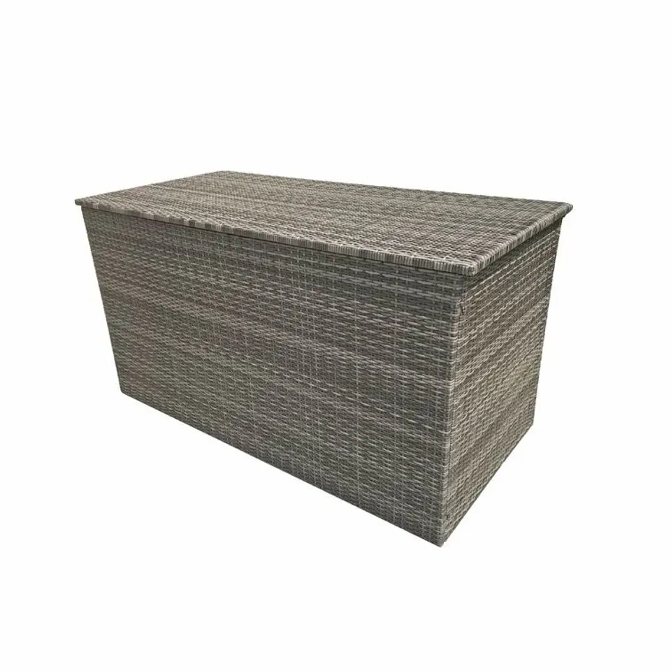 BOXED DURR 100L RATTAN GREY STORAGE BOX