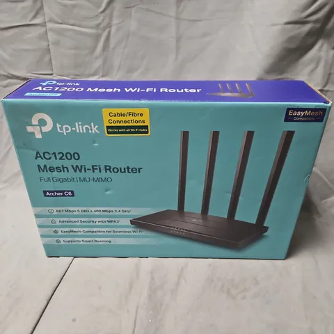 TP-LINK AC1200 MESH WI‑FI ROUTER ARCHER C6 – BOXED