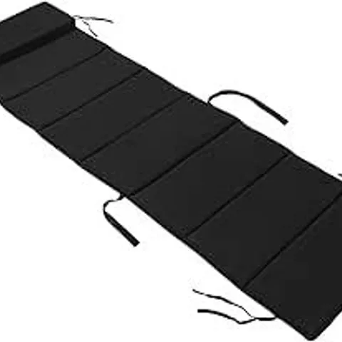 BOXED SUN LOUNGER CUSHION/BLACK