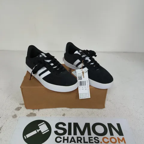ADIDAS VL COURT 3.0 TRAINERS – BLACK & WHITE, UK 5.5
