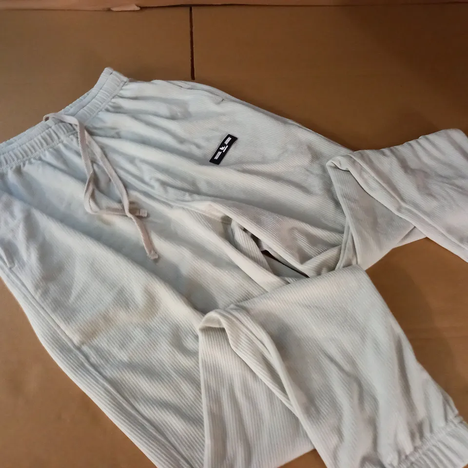 SISTER + SEEKERS WHITE TRACKSUIT PANTS - UK 8