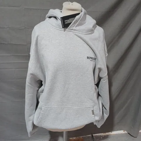 REPRESENT LIGHT GREY OWNERS CLUB HOODIE - LARGE
