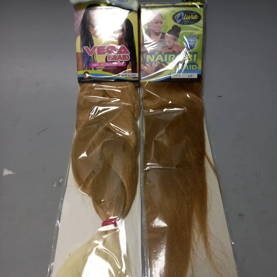 BOX OF APPROX. 20 SEALED OLIVIA HAIR PIECES IN ASSORTED COLOURS AND STYLES