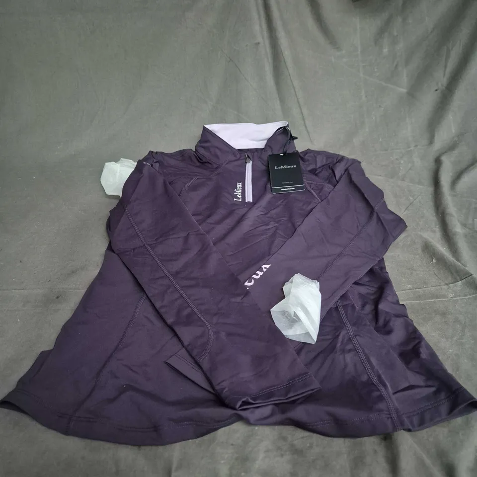 LEMIEUX PURPLE ZIP UP TOP – UK10 TAG ATTACHED 
