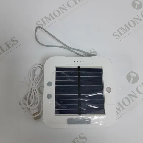 AURAGLOW WHITE USB & SOLAR RECHARGEABLE STRING LIGHTS