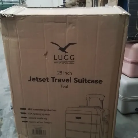 BOXED LUGG 28INCH JETSET TRAVEL SUITCASE TEAL 