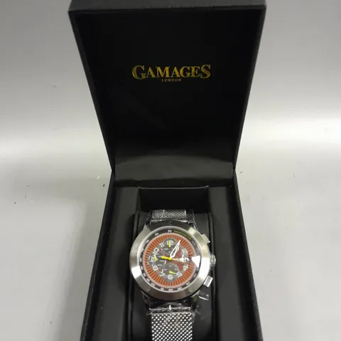 GAMAGES LIBERTY STEEL WATCH