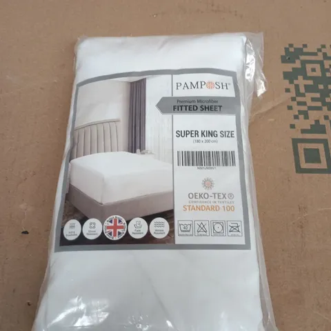 PAMPOSH PREMIUM MICROFIBER FITTED SHEET – SUPER KING SIZE