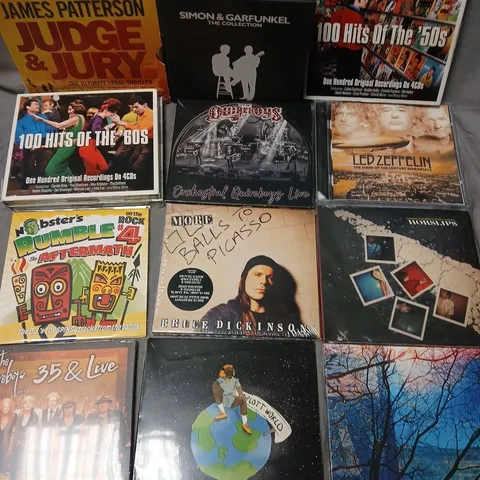 APPROXIMATELY 40 ASSORTED CDS & CASSETTES, TO INCLUDE ARTISTS SUCH AS SIMON & GARDFUNKEL, LED ZEPPLIN, BRUCE DICKINSON, ETC