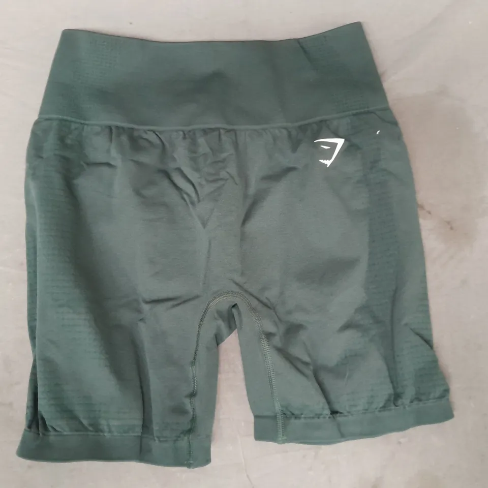 GYM SHARK VITAL SEAMLESS 2.0 SHORTS IN GREEN SIZE LARGE