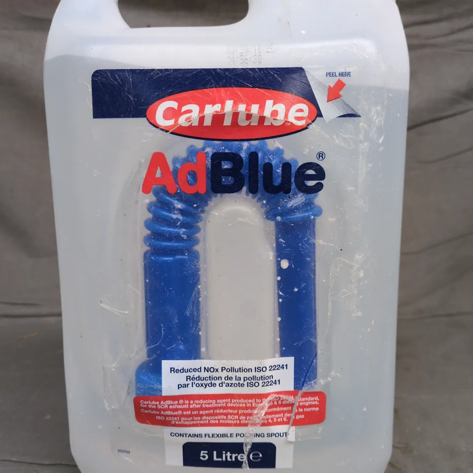 CARLUBE ADBLUE DIESEL EXHAUST FLUID 5 LITRE