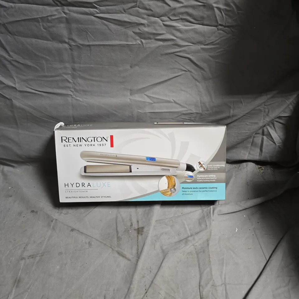 REMINGTON HYDRA LUXE HAIR STRAIGHTENER – BOXED