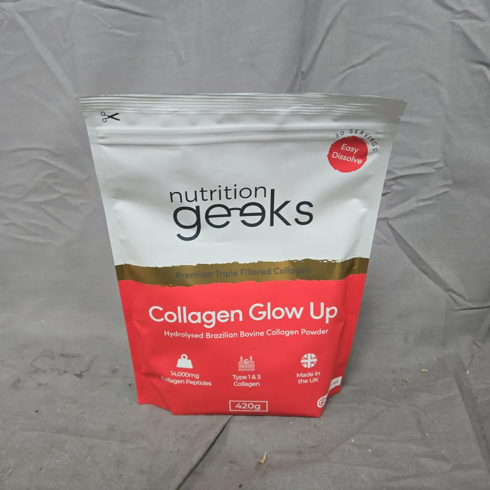 NUTRITION GEEKS COLLAGEN GLOW UP UNFLAVOURED (420G)