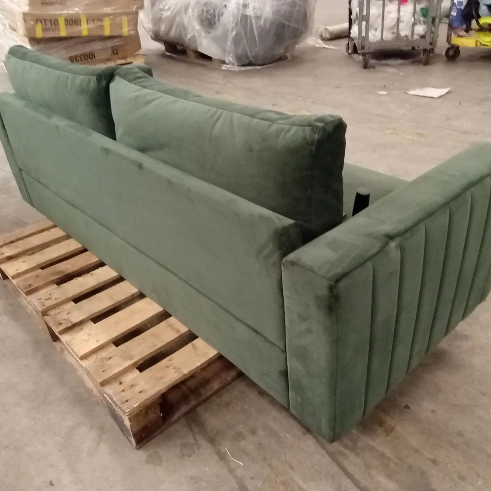 LANA 3 SEATER SOFA, MOSS GREEN CLASSIC VELVET