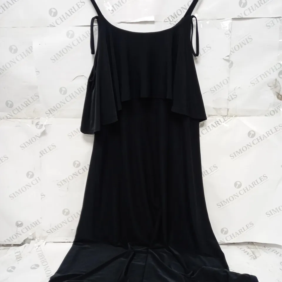 BIBA STRAPPY DRESS IN BLACK - LARGE