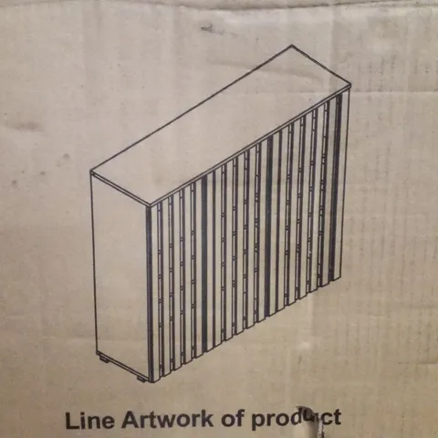 BOXED OAK SHOE CABINET (2 BOXES)