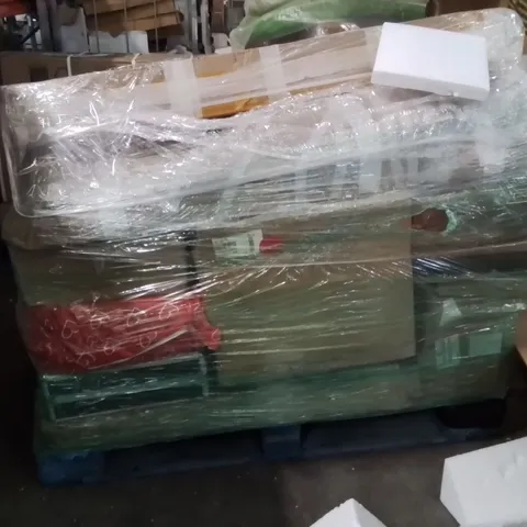 PALLET OF ASSORTED HOUSEHOLD GOODS AND PRODUCTS TO INCLUDE;BRIEFCASE,PARTS AND PEICES