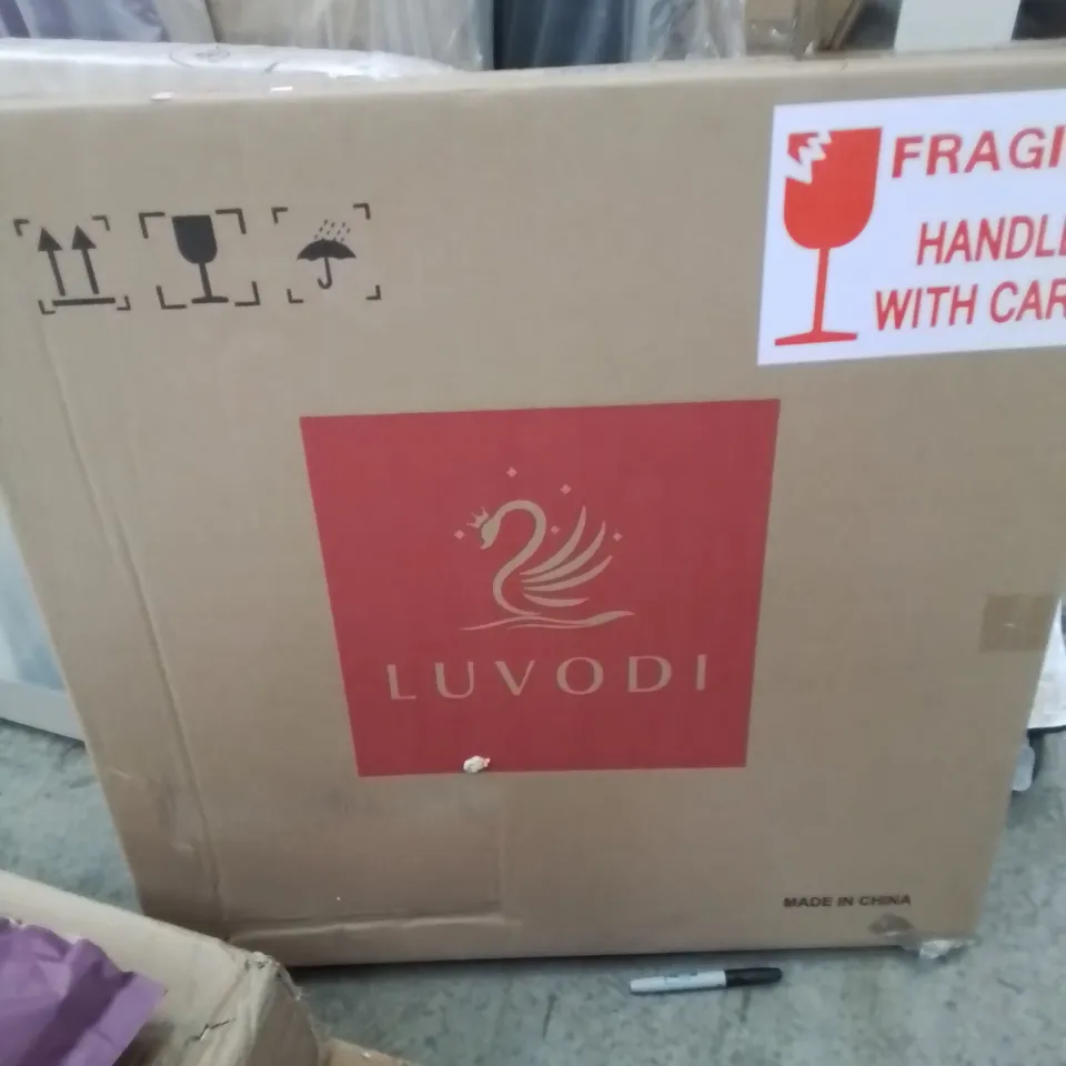 BOXED ILLUMINATED ROUND BATHROOM MIRROR WITH LED LIGHTS