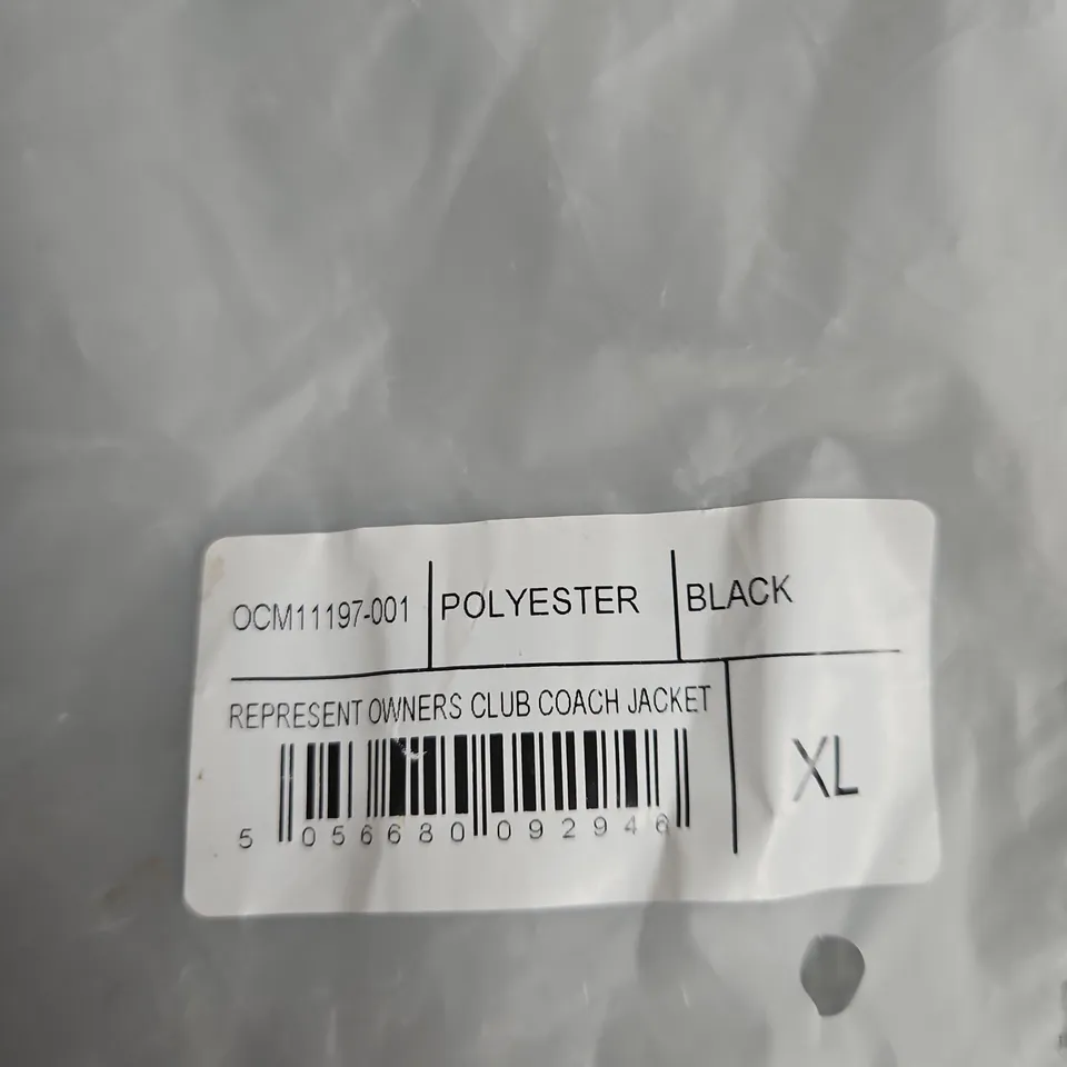 Represent Owners Club Coach Jacket – Black – XL