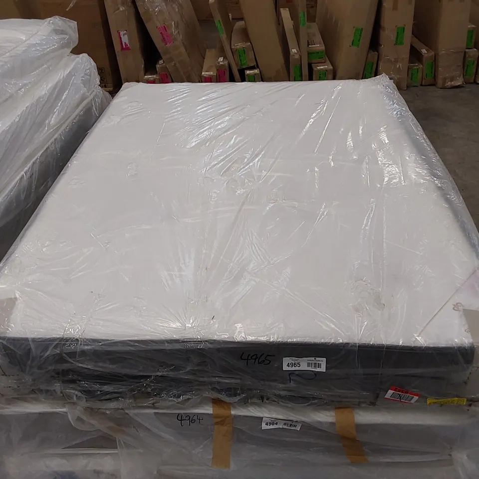 QUALITY BAGGED 4'6" DOUBLE CAIRO MEMORY FOAM OPEN COIL MATTRESS 