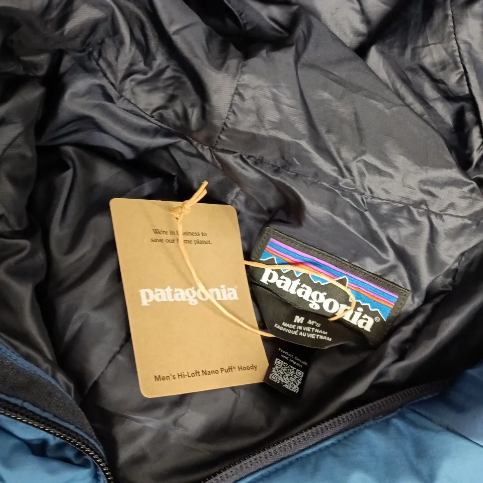 PATAGONIA MEN'S HI-LOFT NANO PUFF HOODY – CLEMENT BLUE, SIZE M