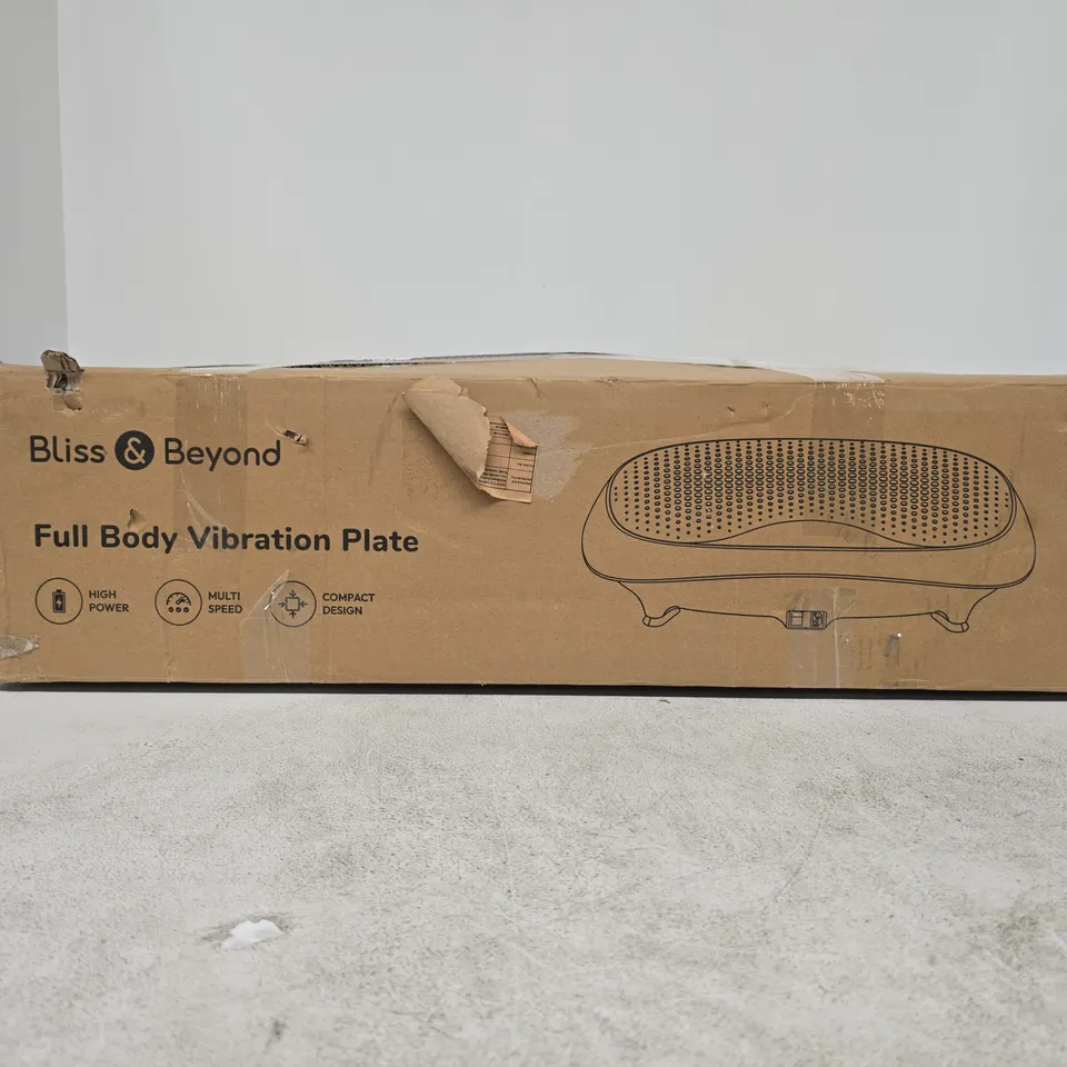 BLISS & BEYOND FULL BODY VIBRATION PLATE – BOXED