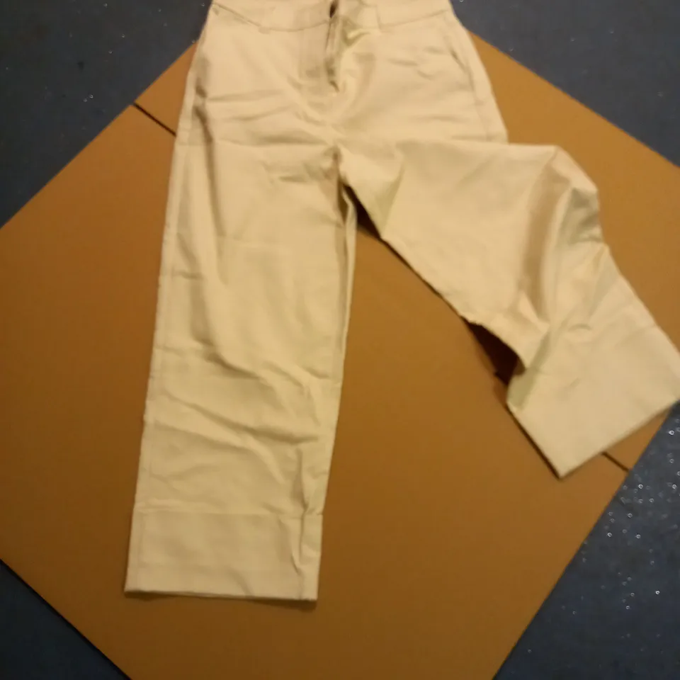 BODEN CREAM CROPPED TROUSERS - SIZE 12