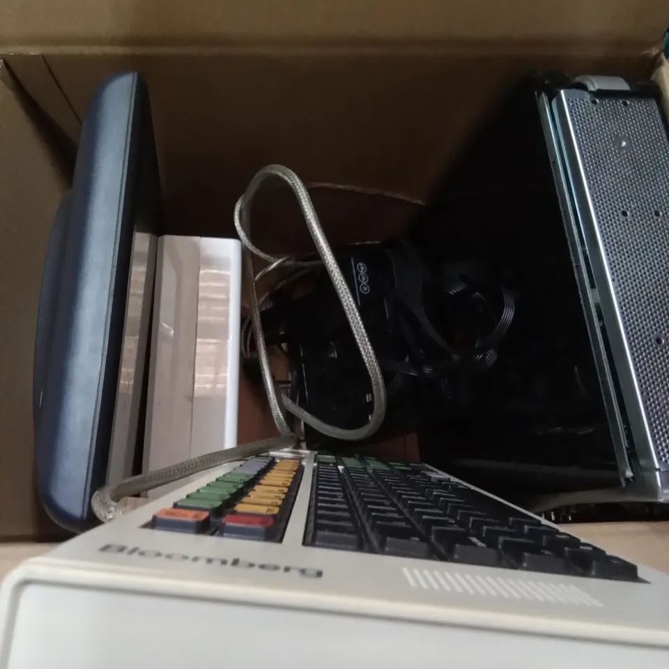 BOX OF ASSORTED OFFICE EQUIPMENT 