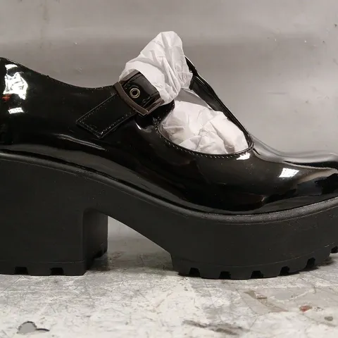 BOXED PAIR OF KOI SAI BLACK MARY JANES PATENT EDITION SIZE UK 5