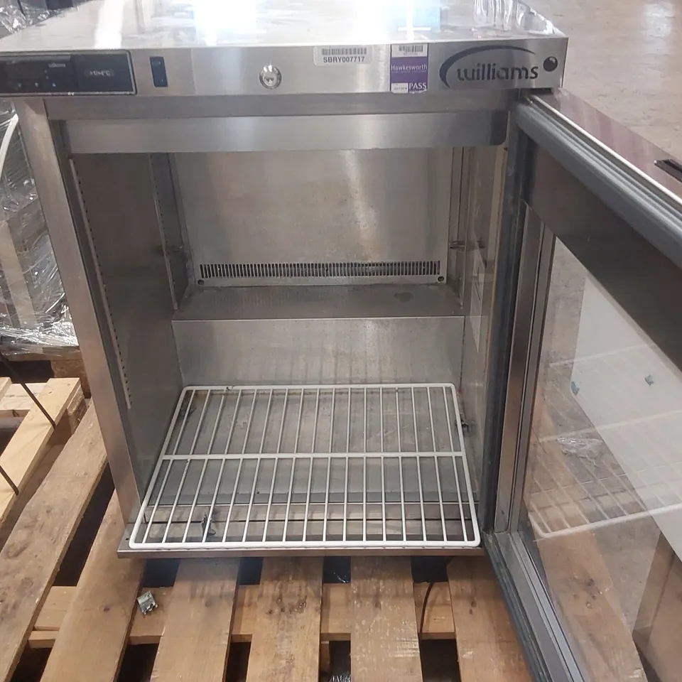 WILLIAMS HA135SA R290 R1 SINGLE DOOR UNDERCOUNTER FRIDGE
