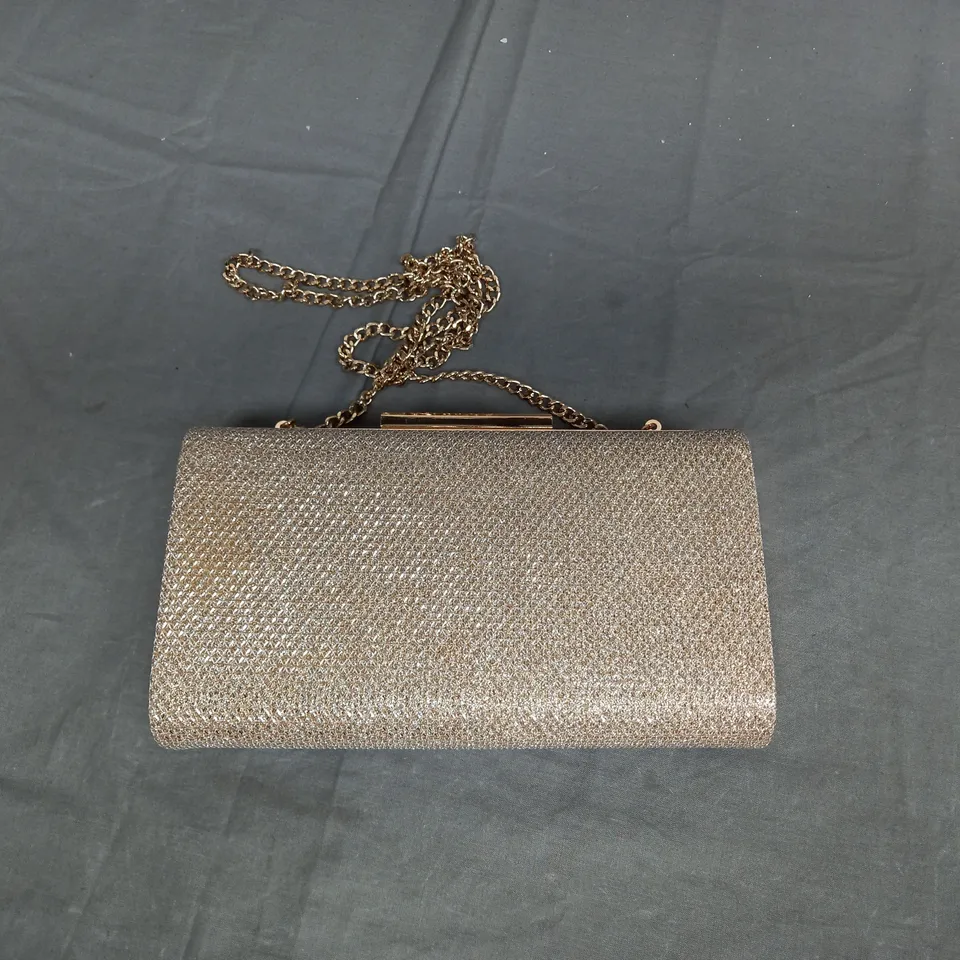 DUNE GOLDEN CLUTCH OVER SHOULDER BAG 