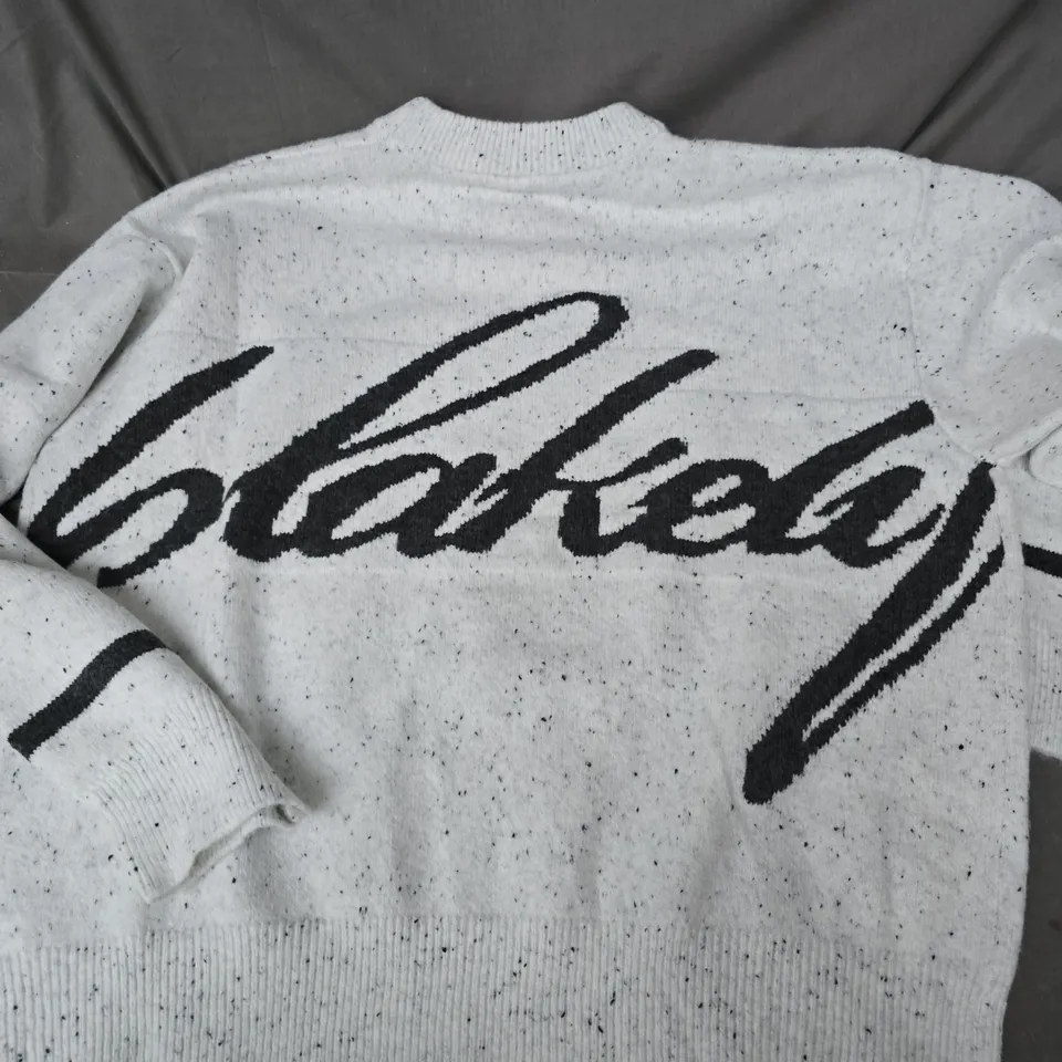 BLAKELY WOMENS KNIT SWEATER IN WHITE - LARGE