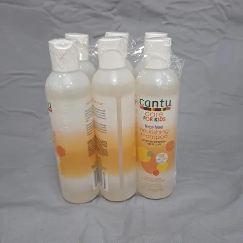 LOT OF 6 BOTTLES OF CANTU CARE FOR KIDS NOURISHING SHAMPOO - 237ML PER BOTTLE