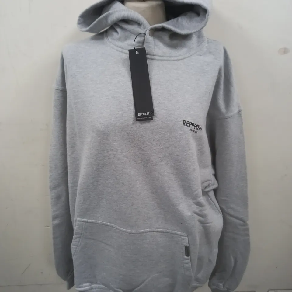 REPRESENT OWNERS CLUB GREY HOODIE - L