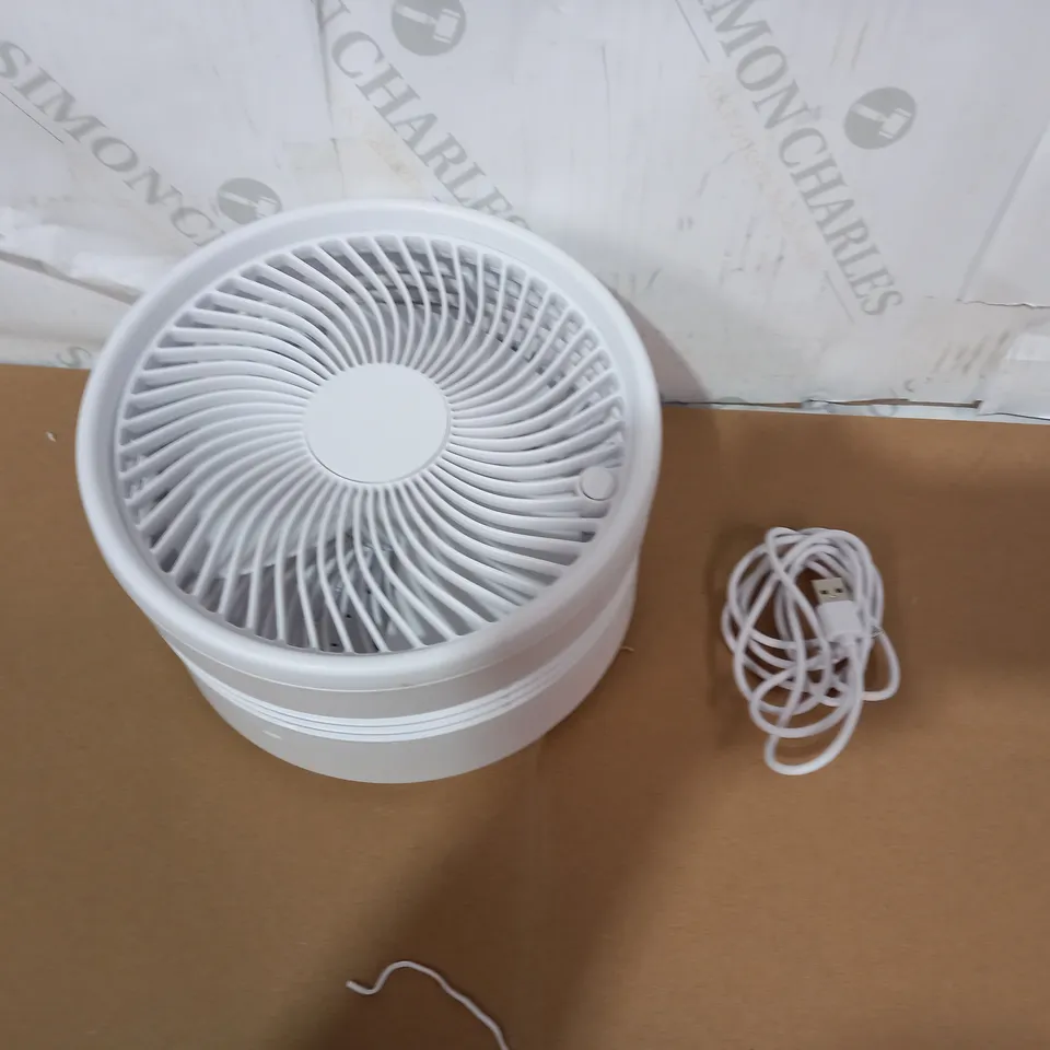 BELL & HOWELL OSCILLATING ADJUSTABLE FOLDING RECHARGEABLE STAND FAN